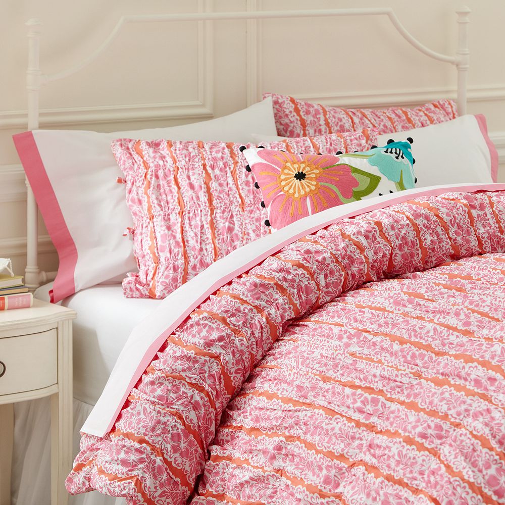 Luau Ruched Duvet Cover