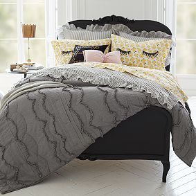 Open Box:  Emily &amp; Meritt Scallop Ruffle Quilt & Sham