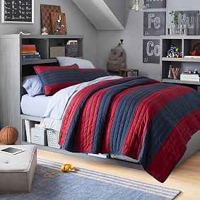 Open Box:  Rugby Striped Quilt &amp; Sham