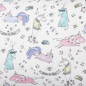 Unique Unicorn Organic Flannel Sheet Set