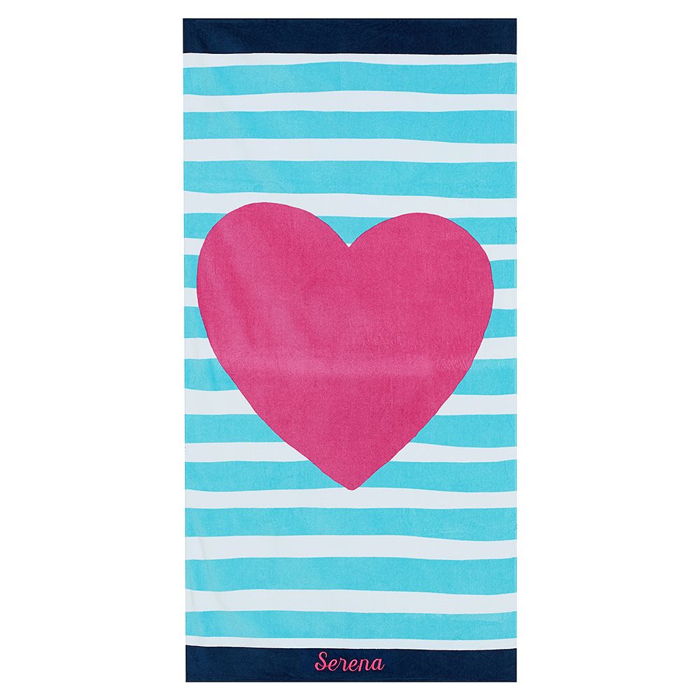 Big Heart Beach Towel UPF 50+
