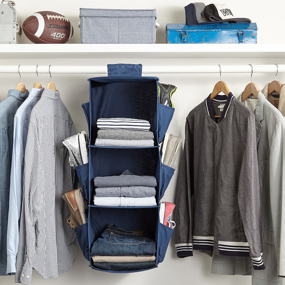 Hanging Closet Organizer With Shoe Pockets