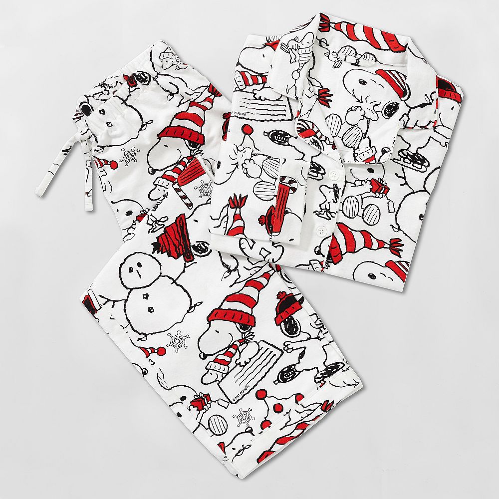 Peanuts&#174; Organic Flannel Snoopy&#174; Multi Pajama Set