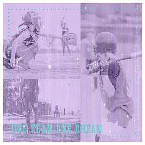 Softball Wall Mural