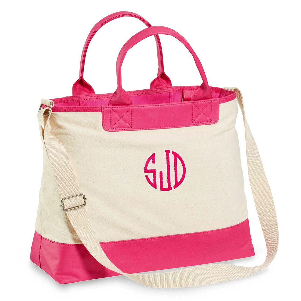 Color Pop Beach Tote, Pink Magenta