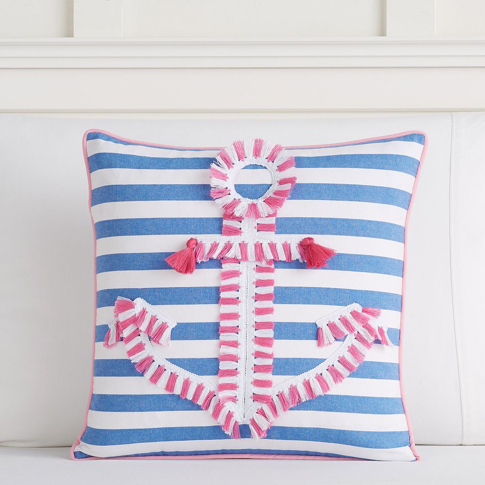 Fringe Anchor Pillow Cover