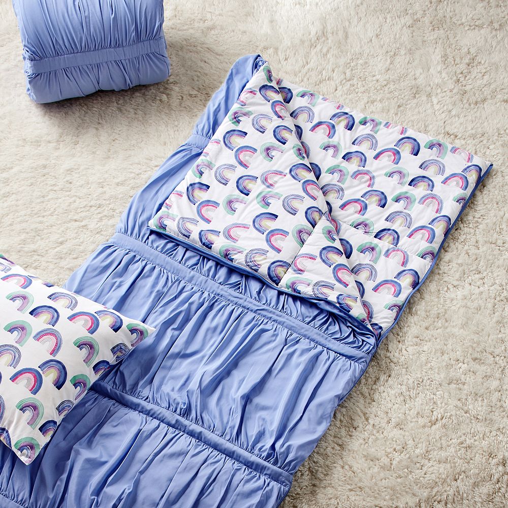 Periwinkle Pucker Up Sleeping Bag &amp; Pillowcase