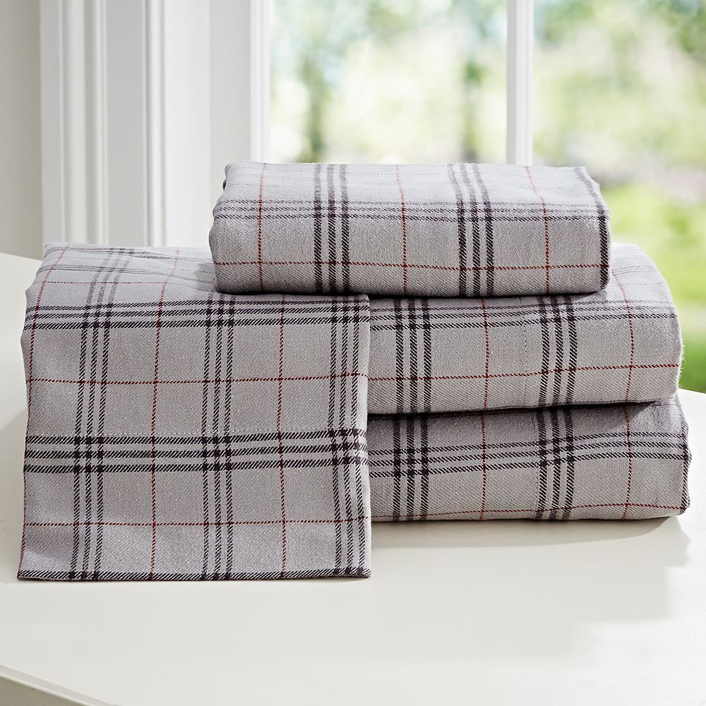 Hayden Plaid Flannel Sheet Set