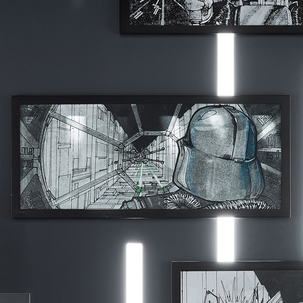 <em>Star Wars</em>&#8482; Framed Story Board Art: Darth Vader's Perspective&#8482;, 36.5&quot;x16&quot;