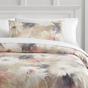 Vintage Daisy Duvet Bedding Set with Duvet Cover, Duvet Insert, Sham, Sheet Set + Pillow Inserts