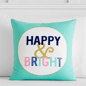 Bright Spirits Happy &amp; Bright Pillow Cover