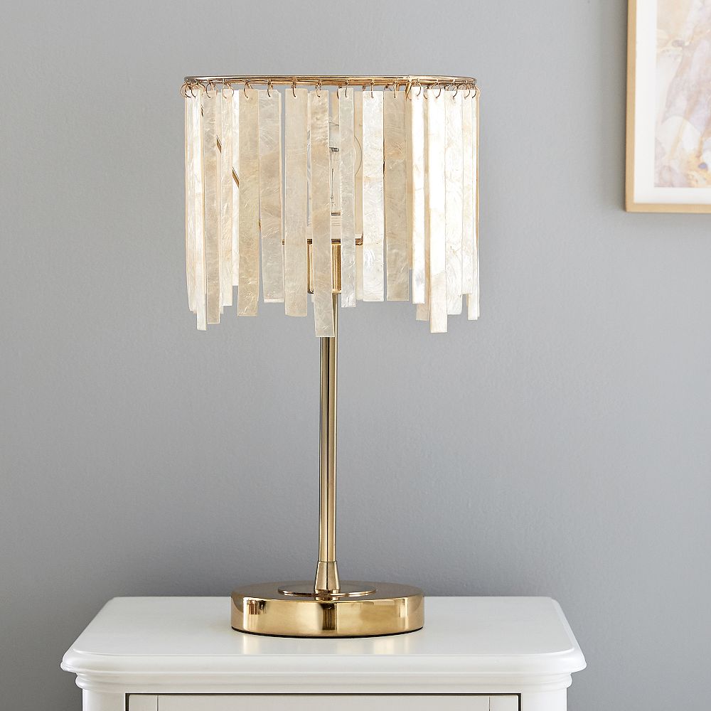 Capiz Strip Table Lamp