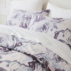 Painted Roses Organic Duvet Cover