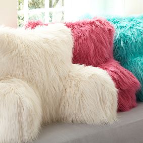 Fur-rific Faux Fur Backrest Pillow Cover