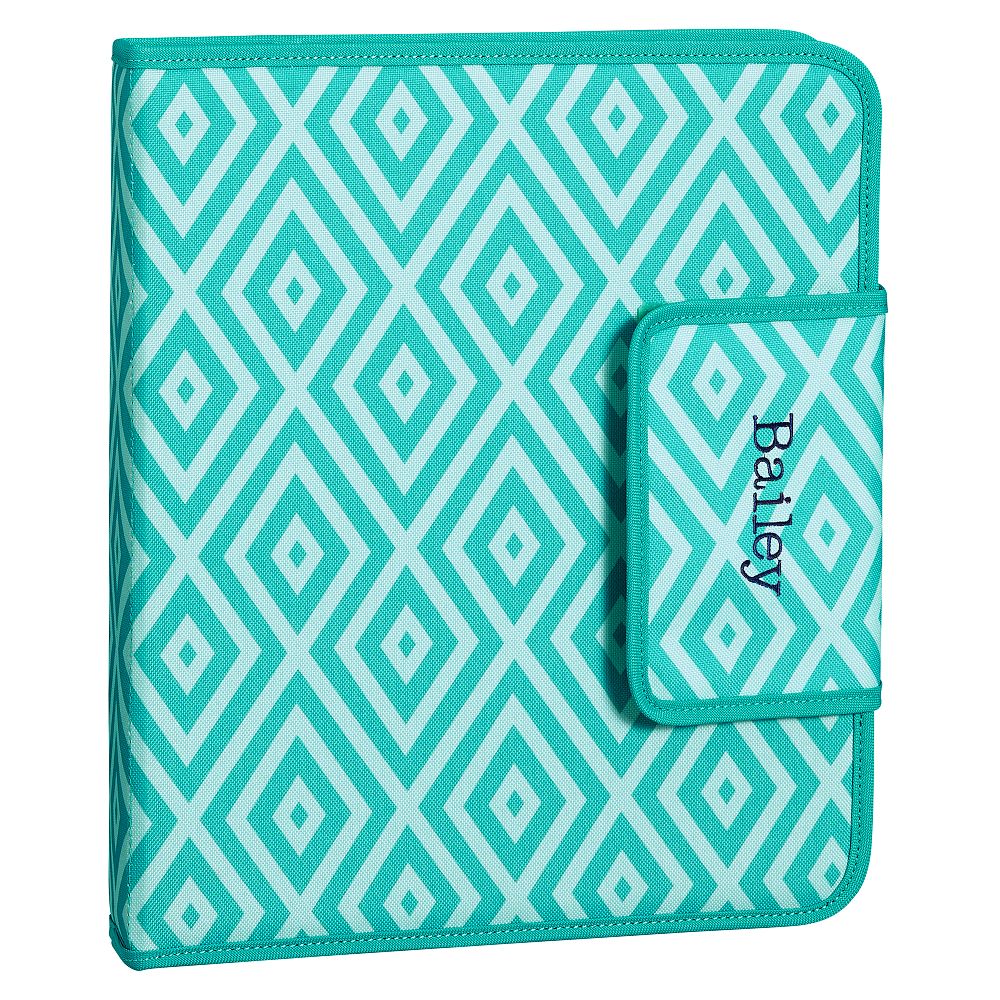Gear-Up Preppy Diamond Homework Holder, Pool