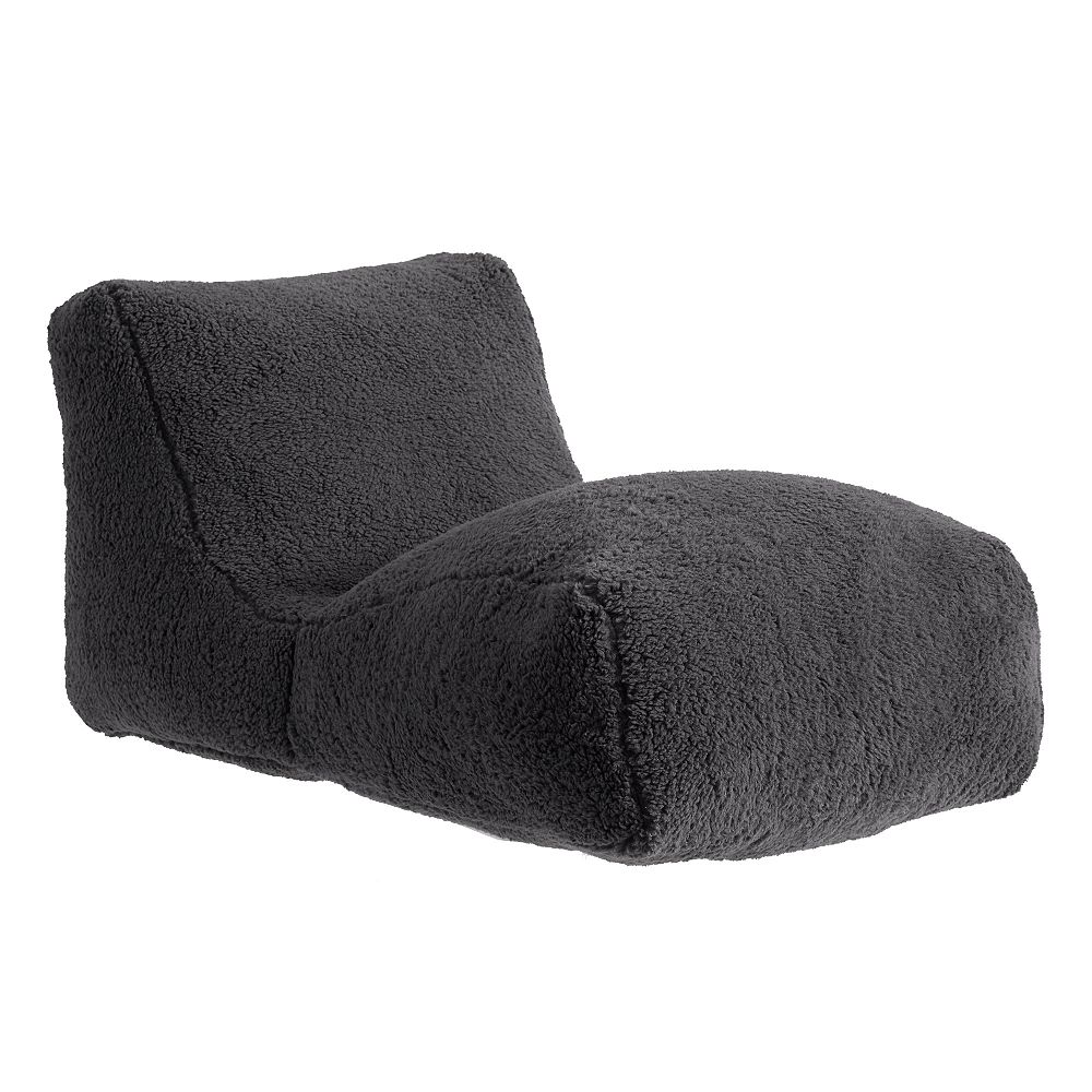 Sherpa Charcoal Chaise Lounger