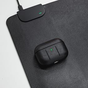 Wireless Charging Faux Leather Desk Pad