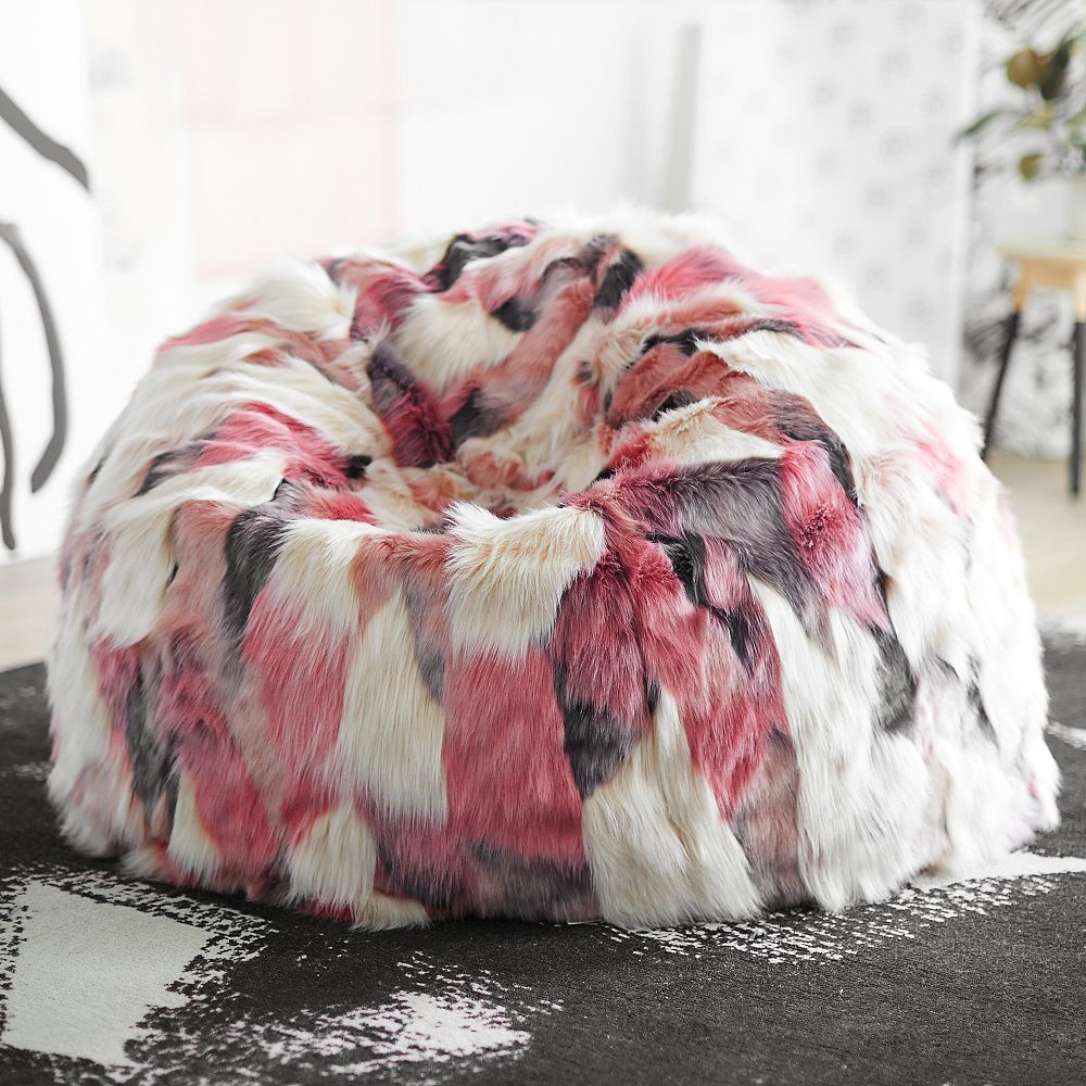 Isabella Rose Taylor Luxe Faux-Fur Beanbag