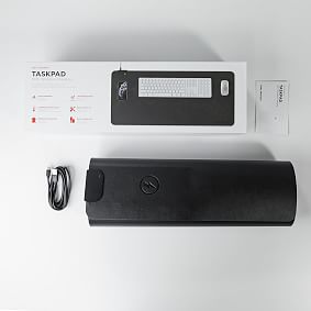Wireless Charging Faux Leather Desk Pad