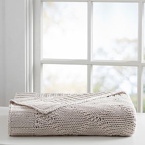 Organic Diamond Weave Throw