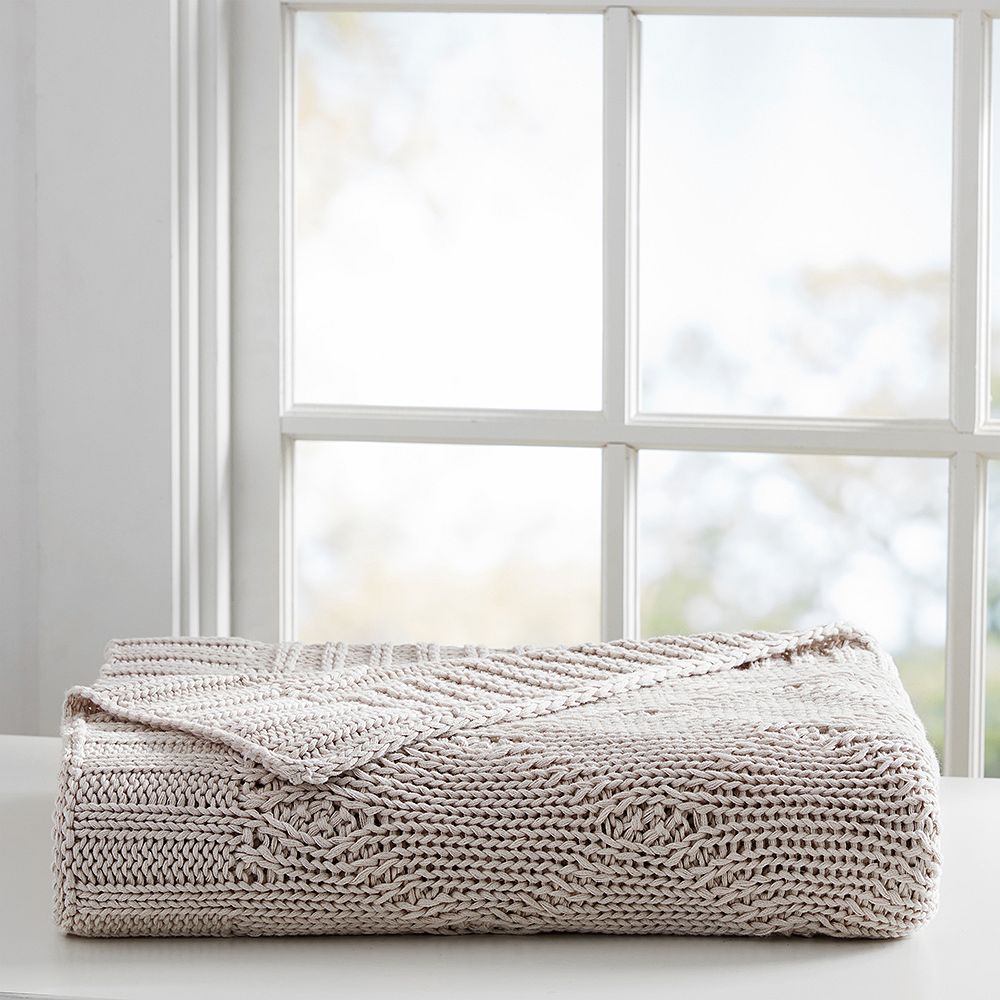 Organic Diamond Weave Throw