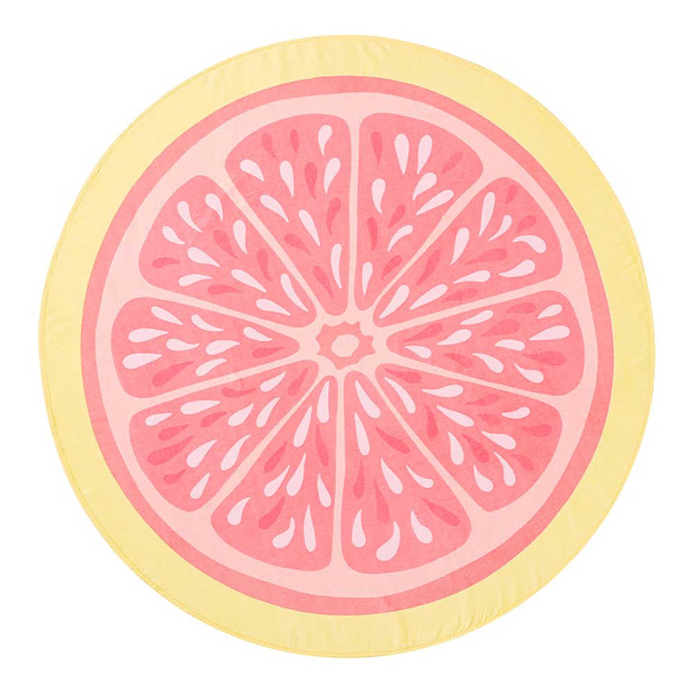 Pink Lemonade Round Beach Towel UPF 50+