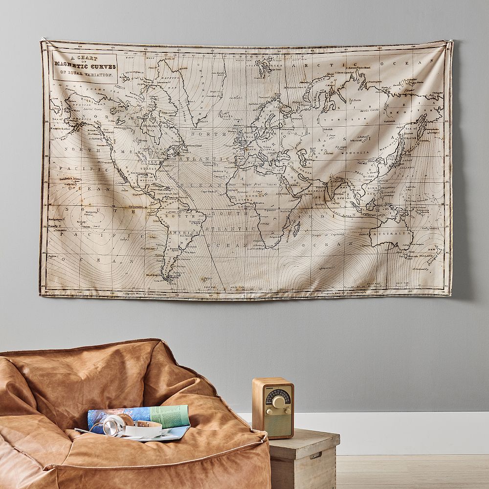 Vintage Atlas Tapestry
