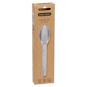 Black &amp; Blum Silver/Gray Cutlery Set &amp; Case