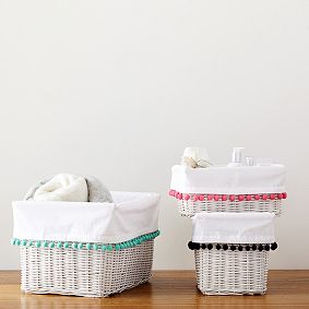 Hideaway Pom Pom Basket Liners