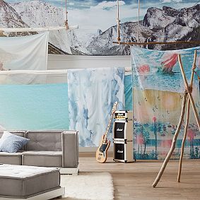 Panoramic Mountain Tapestry