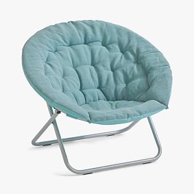 Jute Cotton Blend Dusty Turquoise Hang-A-Round Chair