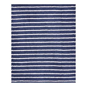 Cozy Stripe Sherpa Throw