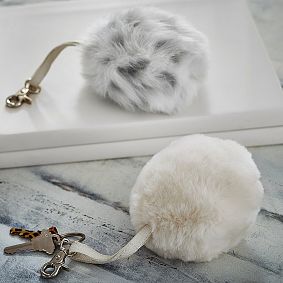 Faux-Fur Bluetooth Speaker Keychains
