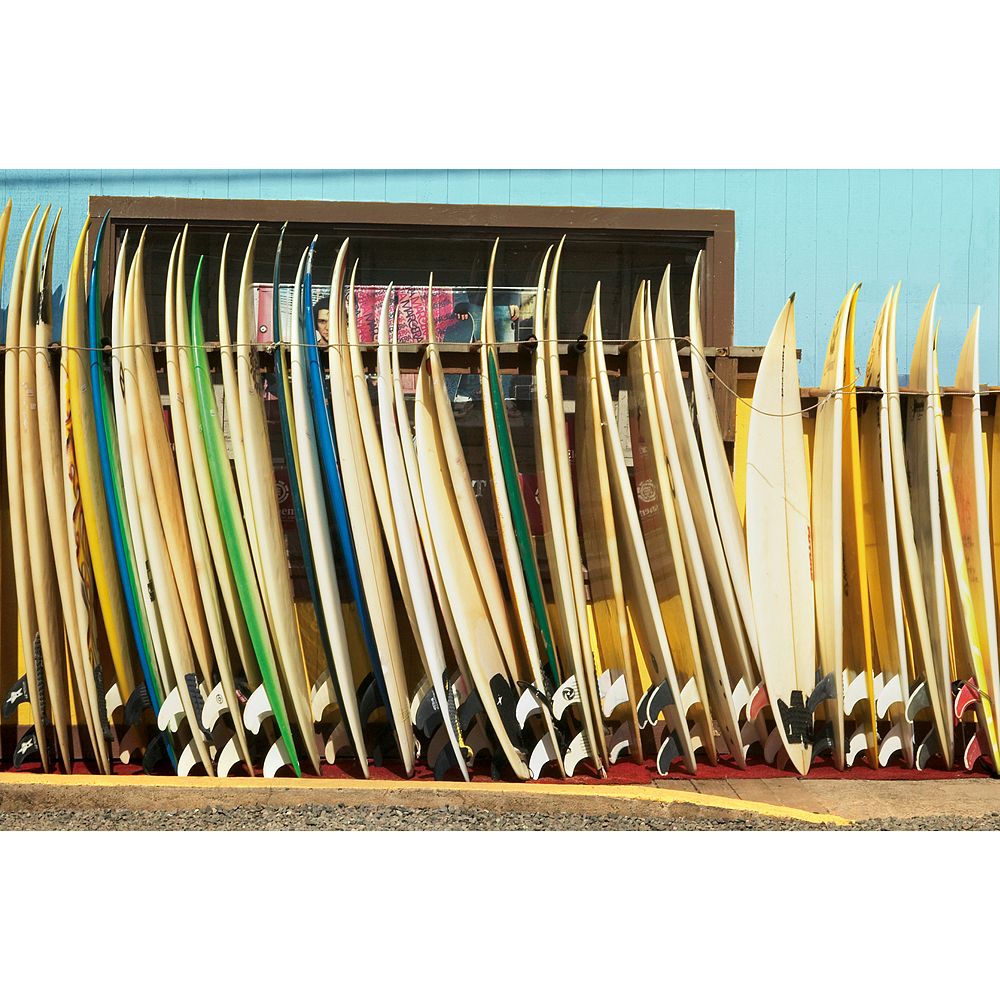 Surfboard Stack Wall Mural