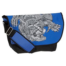Arte Sempre Blue Dragon Messenger Bag