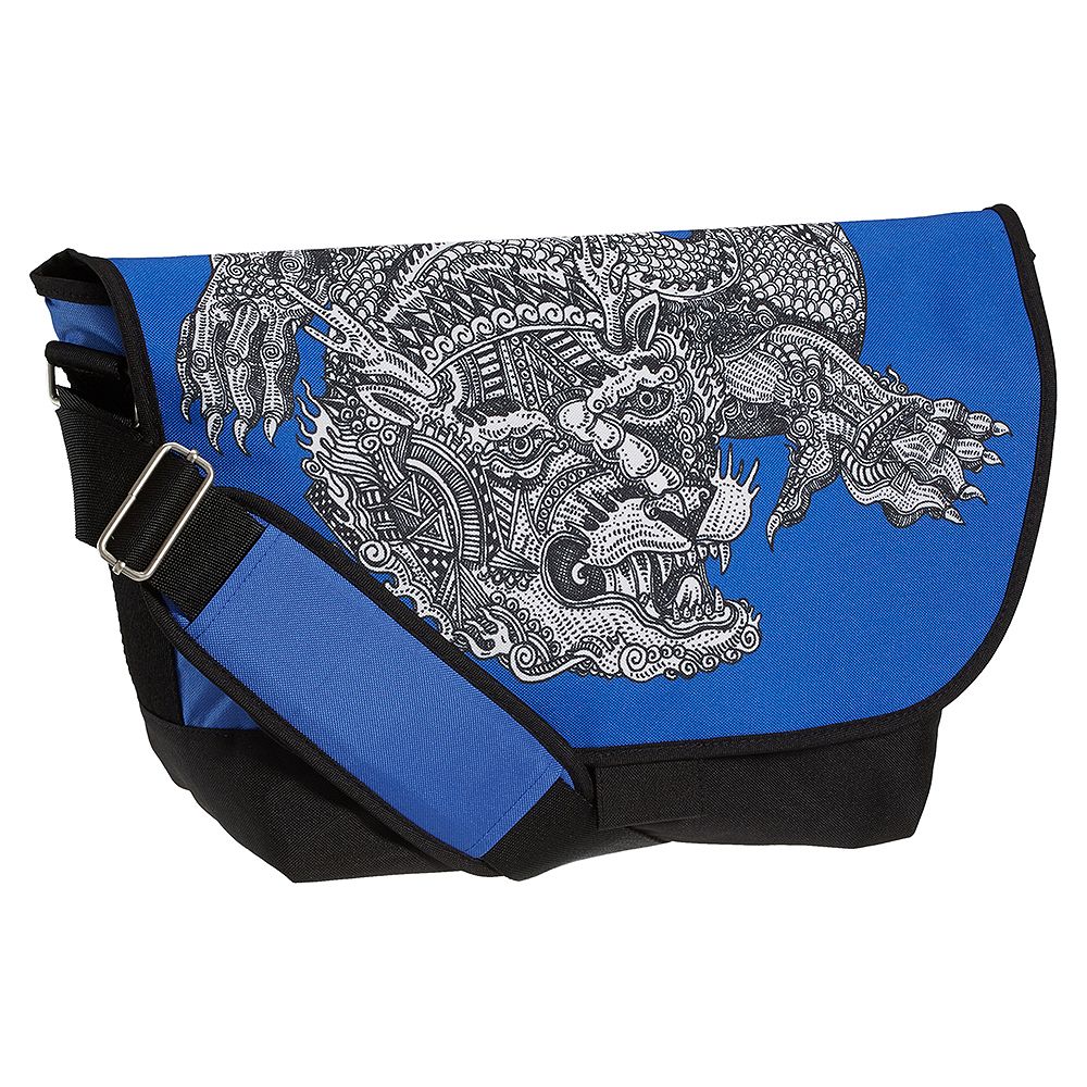 Arte Sempre Blue Dragon Messenger Bag