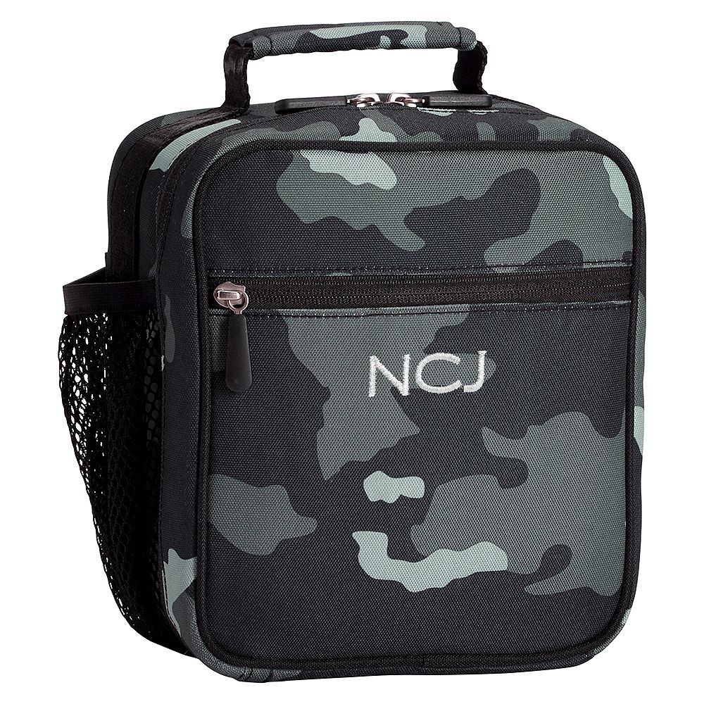 Gear-Up Black Camo Classic Lunch With Mesh Side Pocket