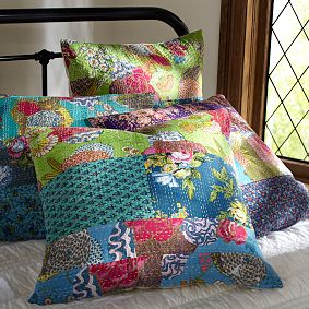 Kantha Cloth Sham, Cool
