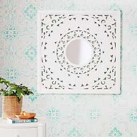 Ornate Wood Mirror