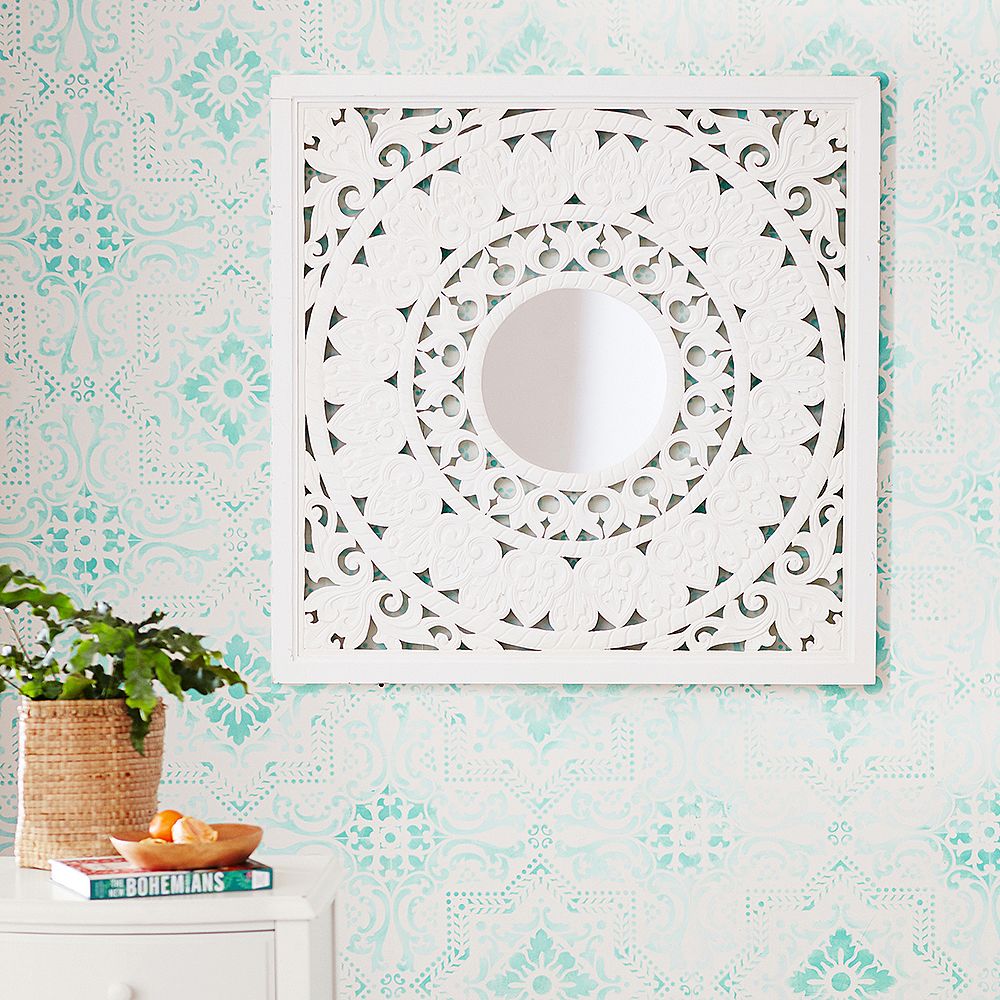 Ornate Wood Mirror