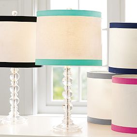 Ribbon Trim Table Lamp Shade