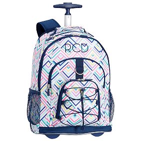 Gear-Up Vivid Geo Rolling Backpack