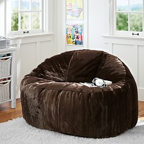 Coffee Luxe Faux-Fur Cloud Couch