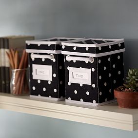 Dottie Canvas Shelf Bin