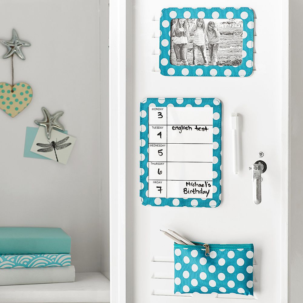 Locker Organizer Bundle, Baltic Dot