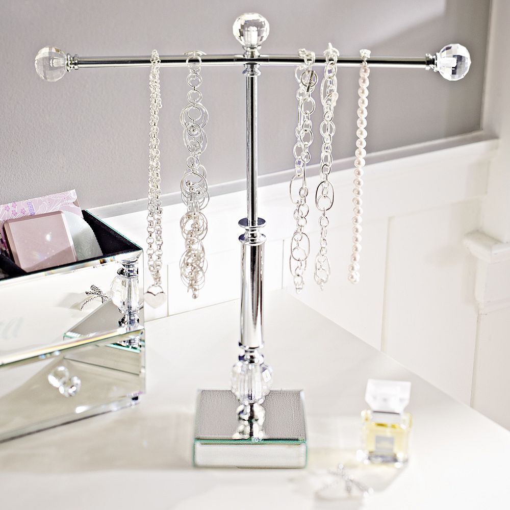 Mirrored Necklace Holder