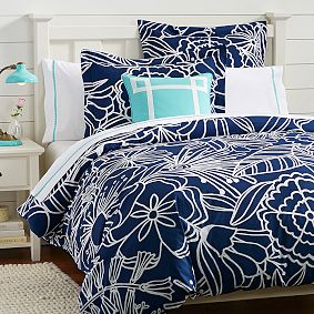 Morgan Floral Duvet Cover, Royal Navy