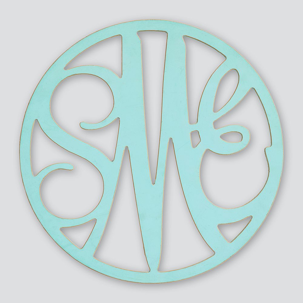 Wooden Cut-Out Script Monogram