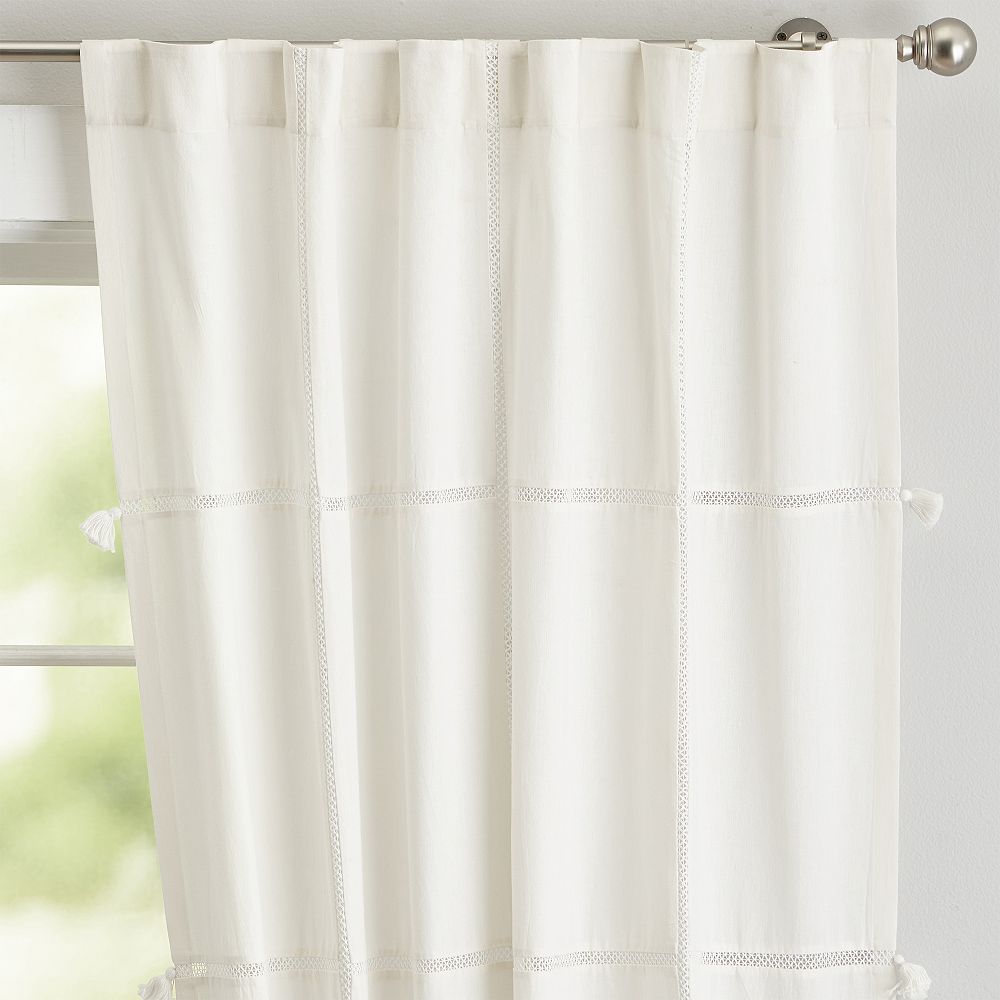 Bohemian Crochet Sheer Curtain
