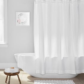 Border Fringe Shower Curtain